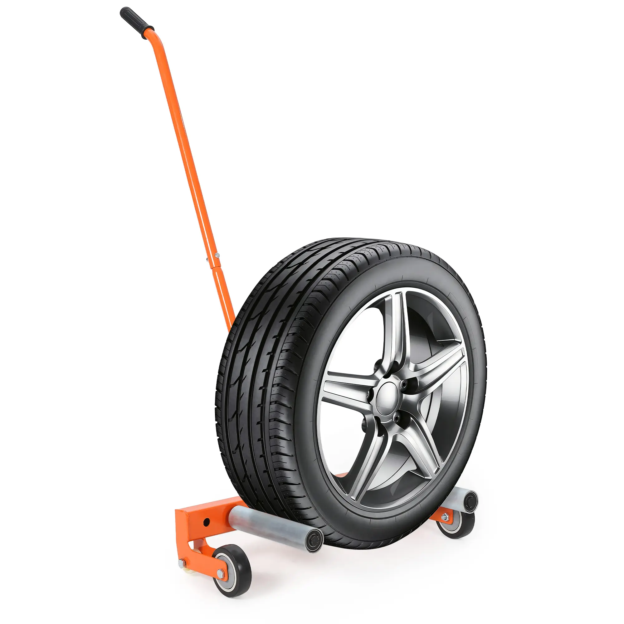 Heavy Duty Tire Wheel Dolly 330 lbs Capacity, Adjustable Tire Lifter and Wheel Remover Alignment Tool for Trucks SUV RV Car Trailer, Automotive Wheel Handling Service Cart with 360 Degree Rollers