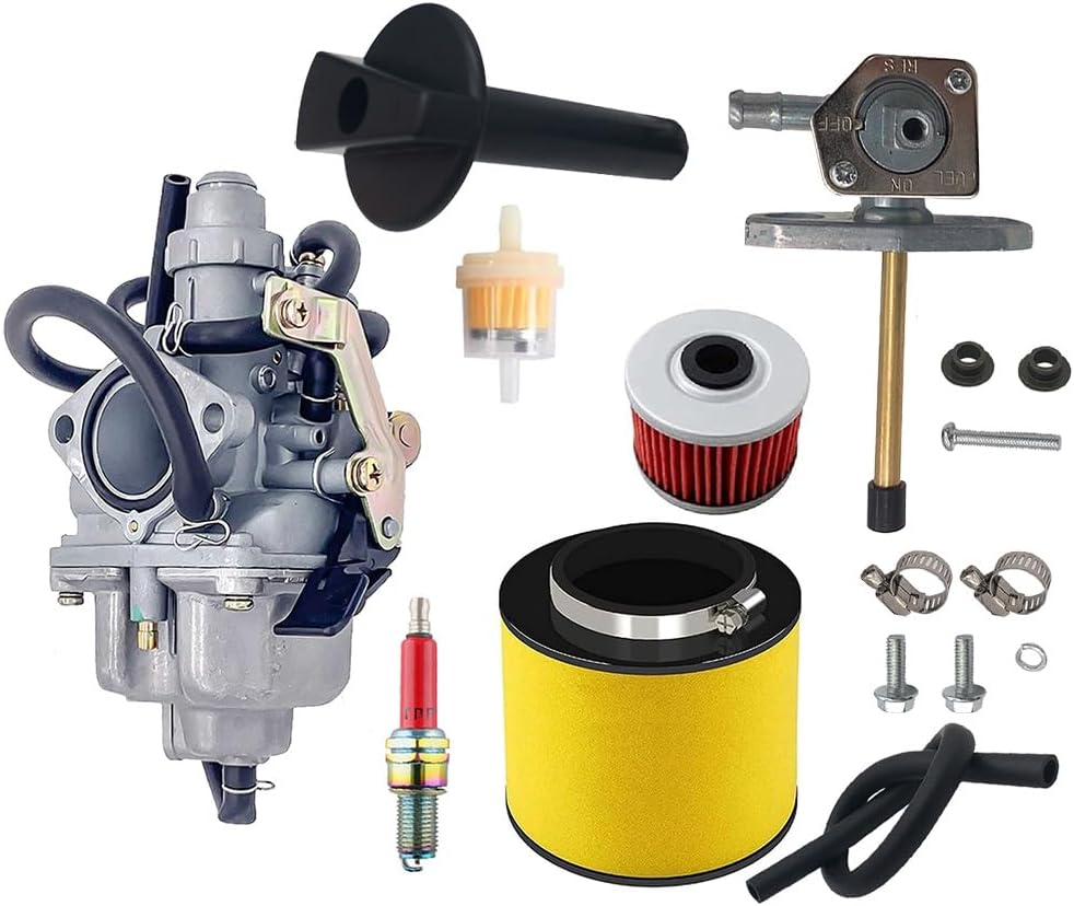 Recon 250 Carburetor with Fuel Tank Petcock Valve Set Fits for Honda ...