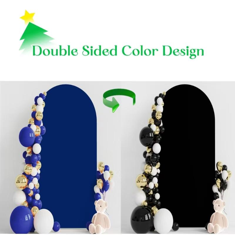 Arch Backdrop Cover, 1 Count Double Sided Arch Cover, Elastic Arch Backdrop Cover for Birthday Party Wedding Ceremony Party Decor, Wedding Arched Backdrop, Wedding Arch Covers, Decor for Weddings