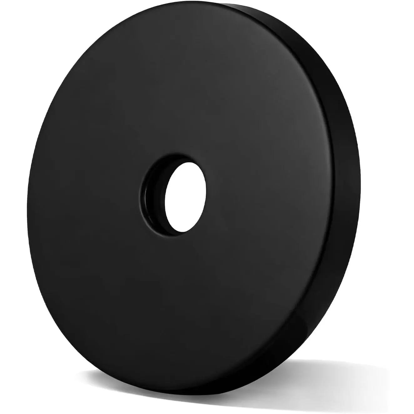 Black Shower Arm Flange Cover Plate 4 Inch Outer Diameter, Round Plumbing Cover Plates Shower  Escutcheon Plate Ring Pipe Wall Covers Plates