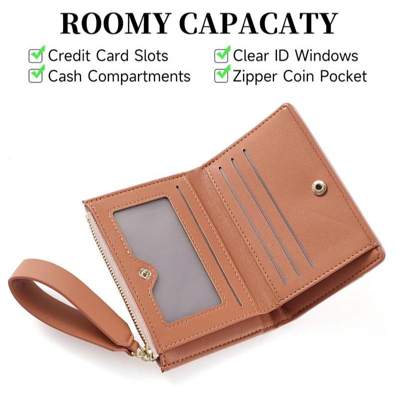 2026 Trendy Ins-Inspired Women's Slim Wallet - RFID Blocking Multi-Slot | Compact Coin/Card Pouch | Everyday Essential