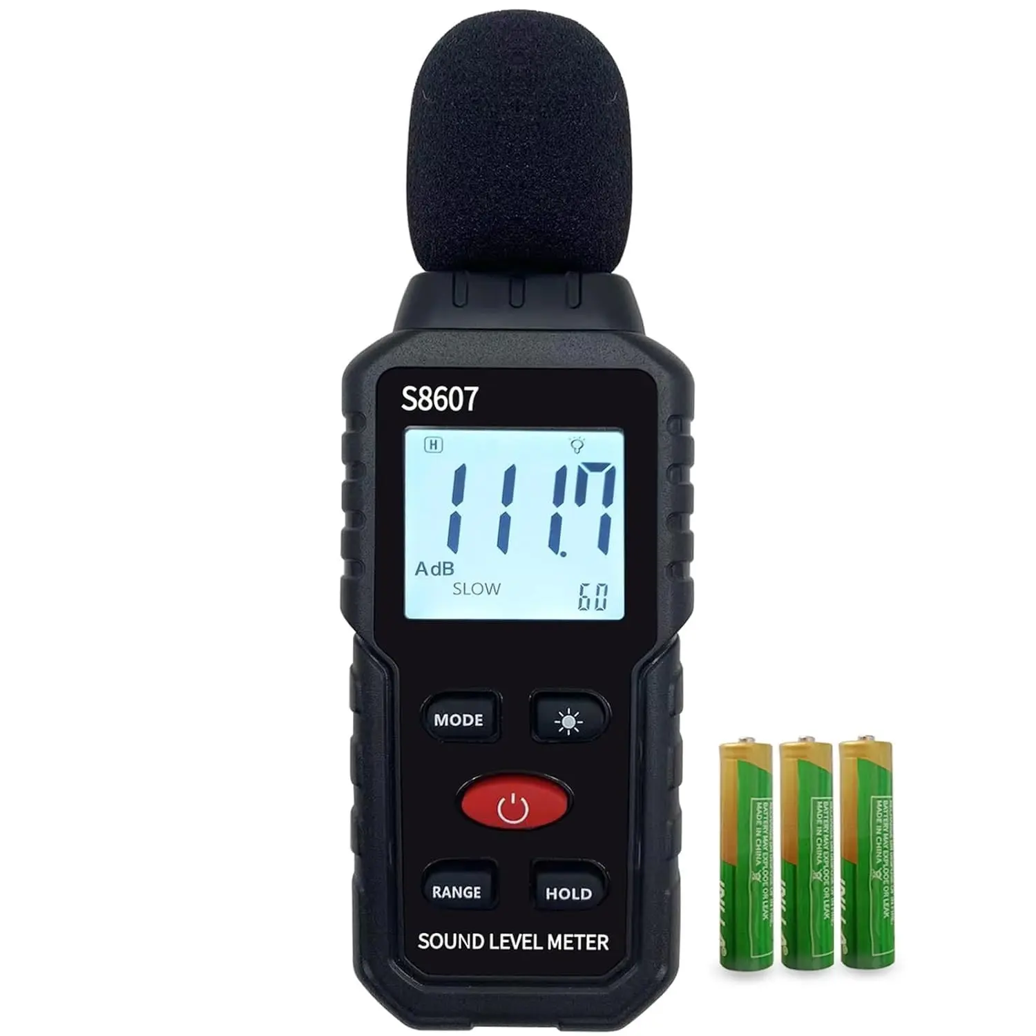 Digital Sound Level Meter, 30-130dBA Noise Decibel Reader for Classroom Home Street, Audio Sound Tester & Measurement Device