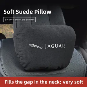 Car Headrest Neck Pillow Seat Lumbar Support Pad For Jaguar F-Pace F-Type XF XJ XE I-Pace E-Pace XEL XFL S-Type XFR XKR X-Type