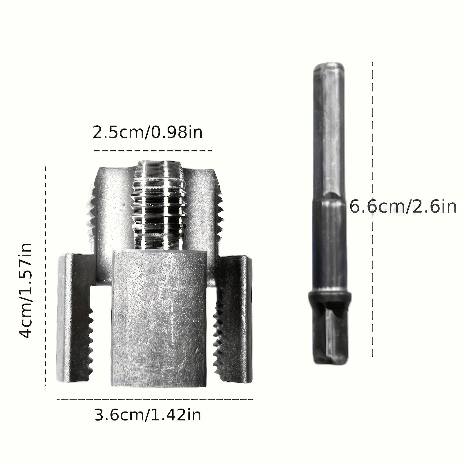 2pcs 1/2 inch 3/4 inch PVC Thread Cutting Tool Inner & Outer Pipe Threading Tools Dual Function Electric Drill Compatible PVC Plastic Pipe Threading Machine Kit for Home Repair Precision Carbon Steel NPT Pipe Tap Set external pipe high speed