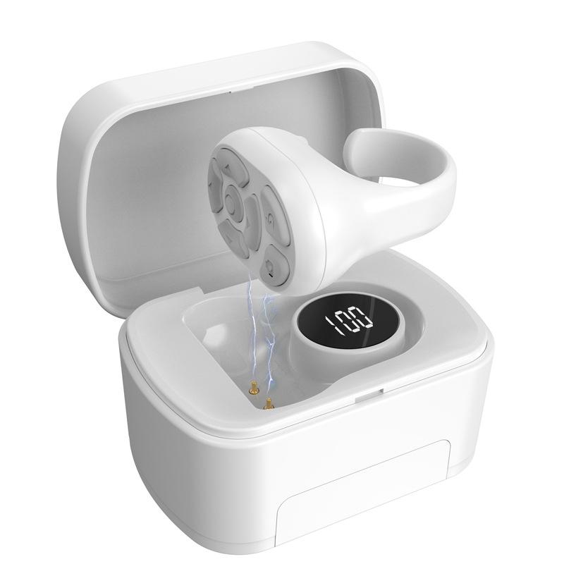 Rechargeable 7-Button Scrolling Ring Clicker, Selfie Video Controller for iPhone & Android, Wireless Remote Accessories for Mobile Phones, Electronic Gadgets