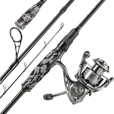 1 piece or 2 piece fishing pole Fiblink 2-Piece Boat Conventional Rod Portable Spinning/Castin – fiblink 1998 HANDLE:LEFT HANDLE grip EVA handle ensures 13 Fishing Origin F1