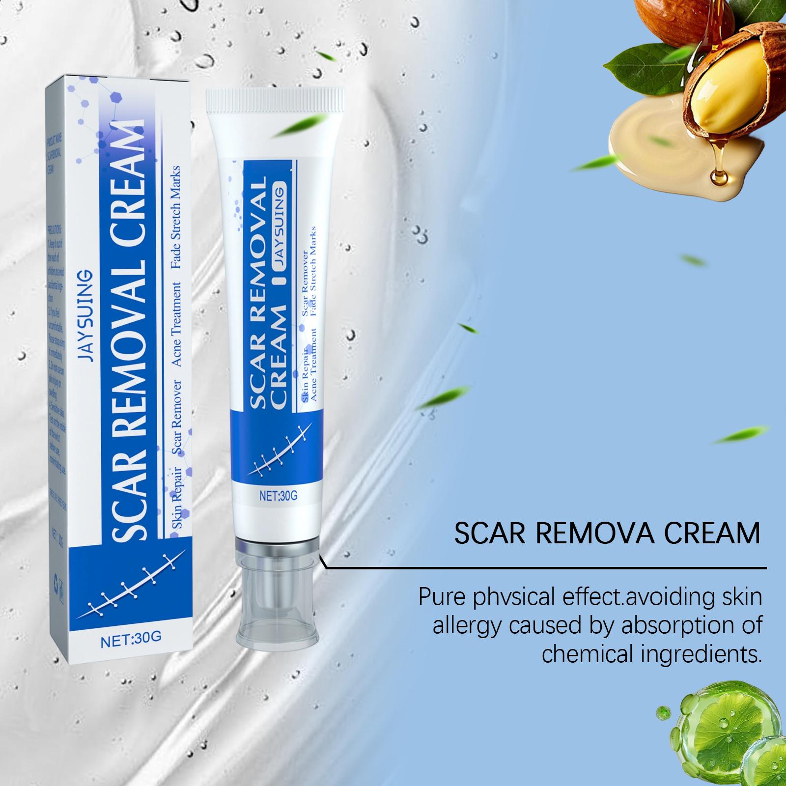 Advanced Silicone Scar Cream - Improves Appearance of Scars, Smooths & Hydrates Skin, Gentle Formula for Old & New Scars 30g