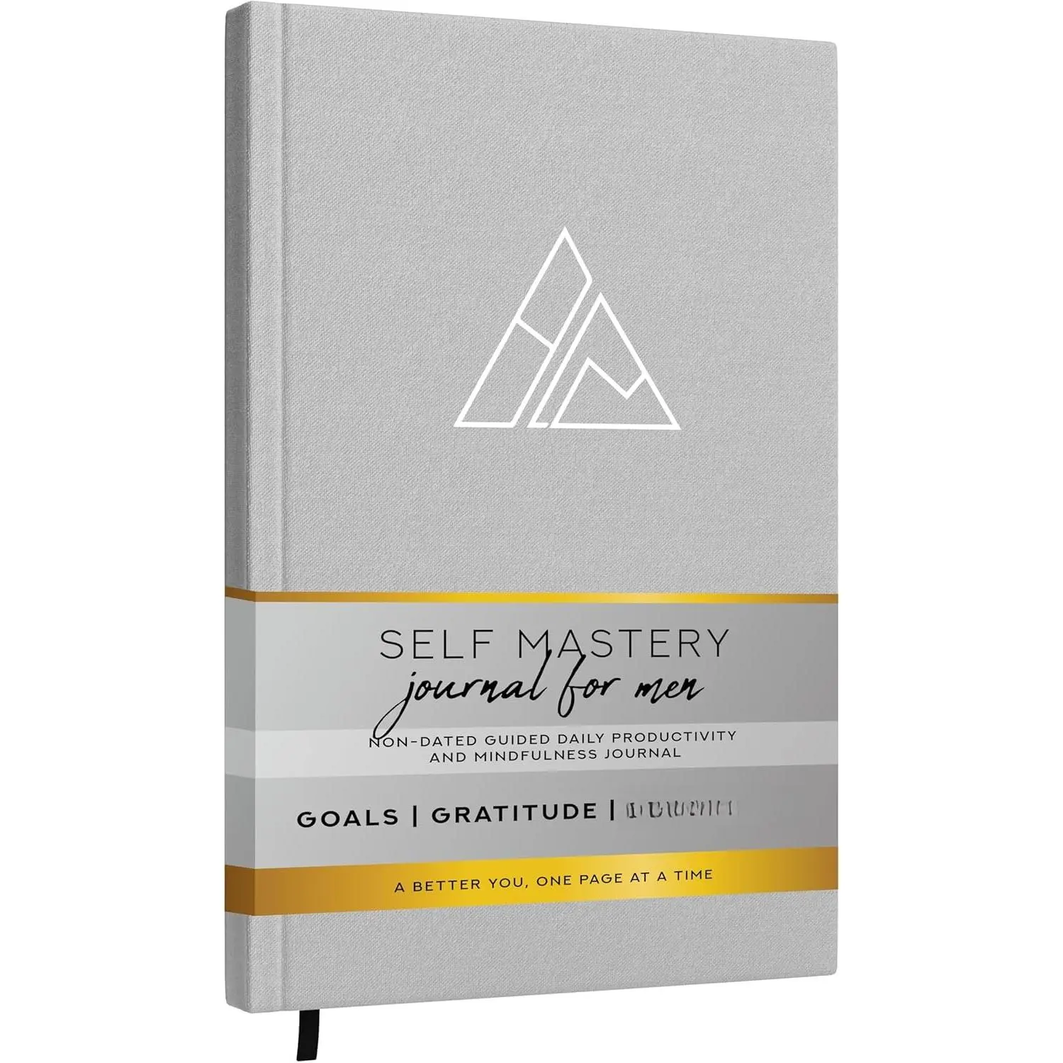 Self-Mastery Journal for Men - Daily Productivity Journal for Happiness, Gratitude Journal, Mindfulness, Self Care & Reflection – Goal Journal, Guided Journal for Men & Women – Inspirational Journal