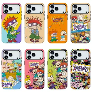 Rugrats Vintage 90s Cartoon Phone Case, Vibrant Kidcore Nostalgic Retro Animation Aesthetic Cover for iPhone 11-17 Series & Samsung S24-S26 Series, Ideal Gift for Fashion Lovers