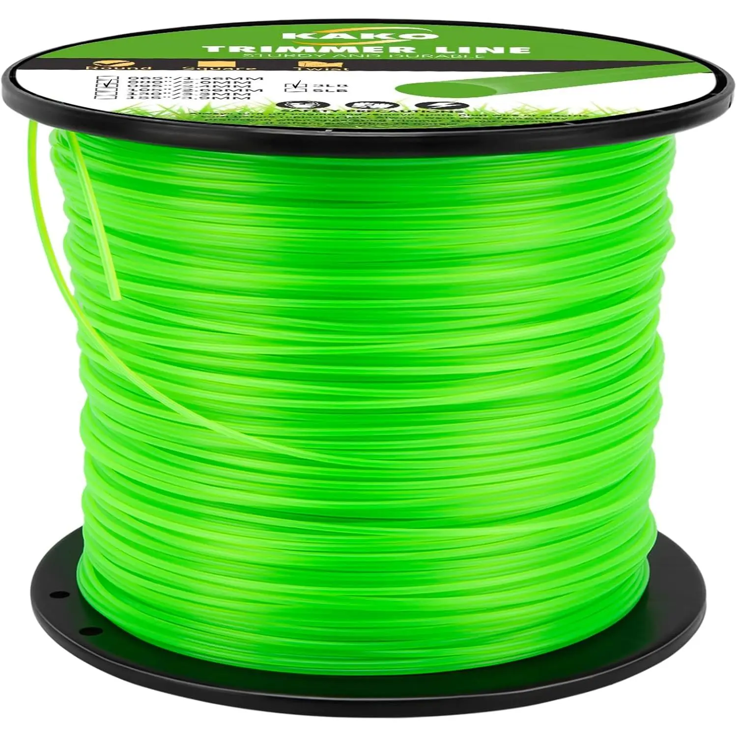 095 Trimmer Line Heavy Duty, Weed Eater String .095, String Trimmer Line .095, Trimmer String .095In-880Ft-3Lb Weedeater Line .095 Fits  String Trimmers(Round)