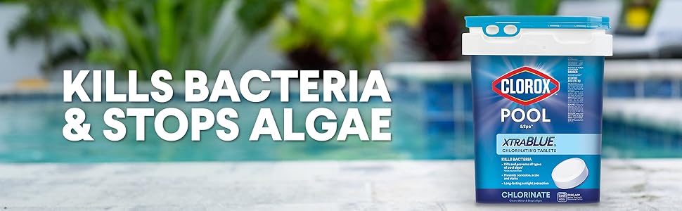 XTRABLUE 3" Chlorinating Tablets, Individually Wrapped, Kills Bacteria & Stops Algae (5 LB)