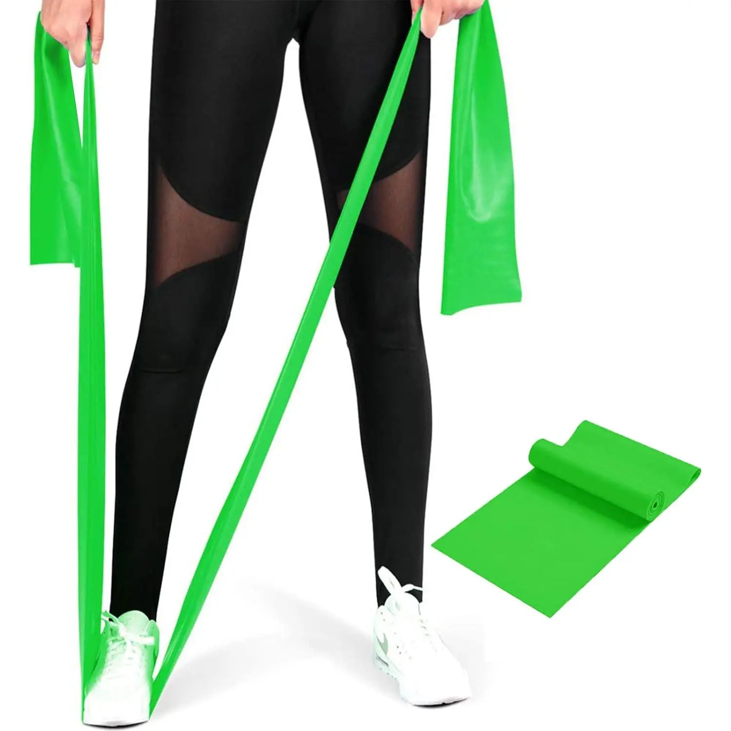 Resistance Bands for  Workout,Long Exercise Band for Physical  | Non-Latex 59inch Elastic Fitness Bands for Yoga,Pilates,Gym,Travel,  Exercise Equipment for Women,Men,,Seniors