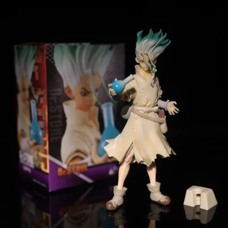 Stone Age Ishigami Chisaki Science Pose Figure, 20cm Height, Detailed Sci-Fi Design, High-Quality Material, Perfect Gift for Fans, PVC Figure