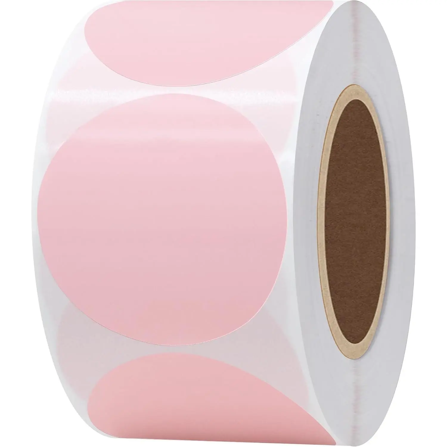 2 inch Circle Shape Self-Adhesive Direct Thermal Stickers - Bright Colors, Print-Ready, Handwritten Ok Shipping Labels for Barcodes, Inventory - 750 Pcs, Compatible with Rollo, Munbyn