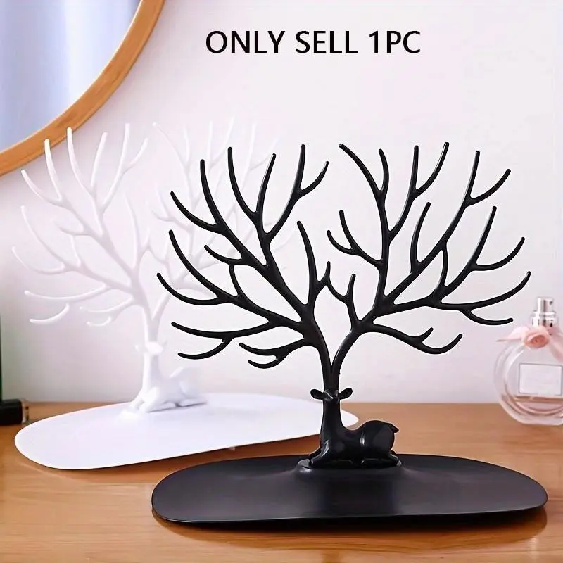 Antler Jewelry Display Stand Decoration, Tree-Shaped Creative Necklace Holder, Earring Rack, Bracelet Organizer, Jewelry Storage Shelf