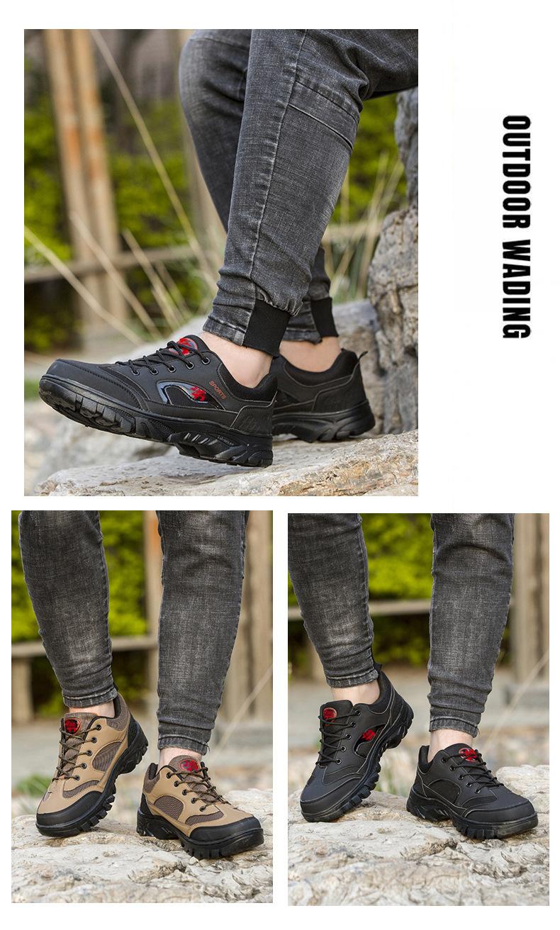 UYCEKK Men'S Hiking Shoes| Round Toe Lace-up Outdoor Sports Shoes, Casual Running Shoes, Trendy Comfortable, Spring Summer 2026 New Arrival, Perfect for Father'S Day & Back to School