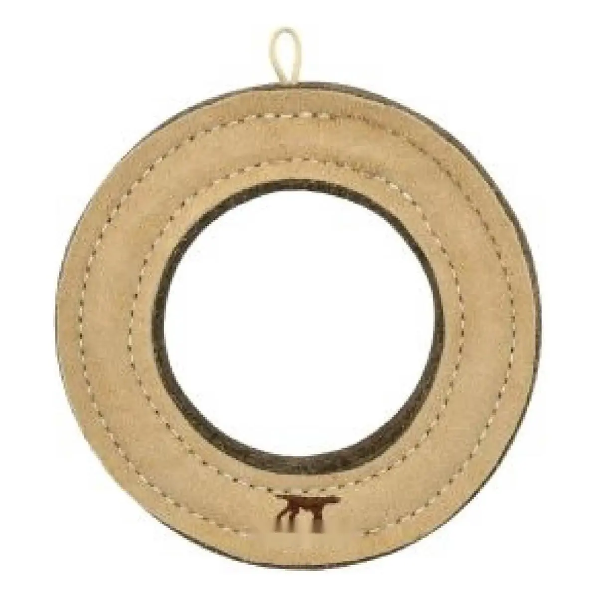 Ring Natural Leather Fetch Toy for Dogs