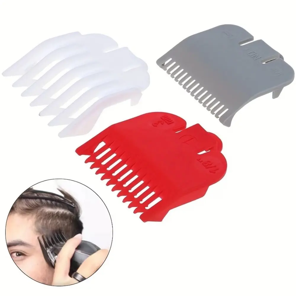 3-Piece Hair Clipper Guard Comb Set, Practical Trimming Guide for Styling, Replaceable Barber Tool Accessories, Essential Grooming Kit, Hair Tools, Barber Equipment