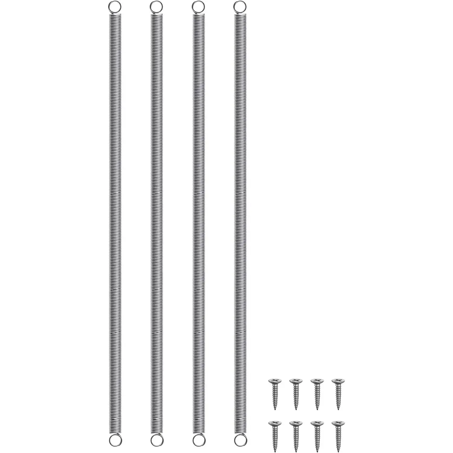 RV Screen Door Spring Kit, Stainless Steel Self Closing Spring  for RV Screen Doors, Fits Square and Radius Corner Frames, 4 Springs with 8 Screws