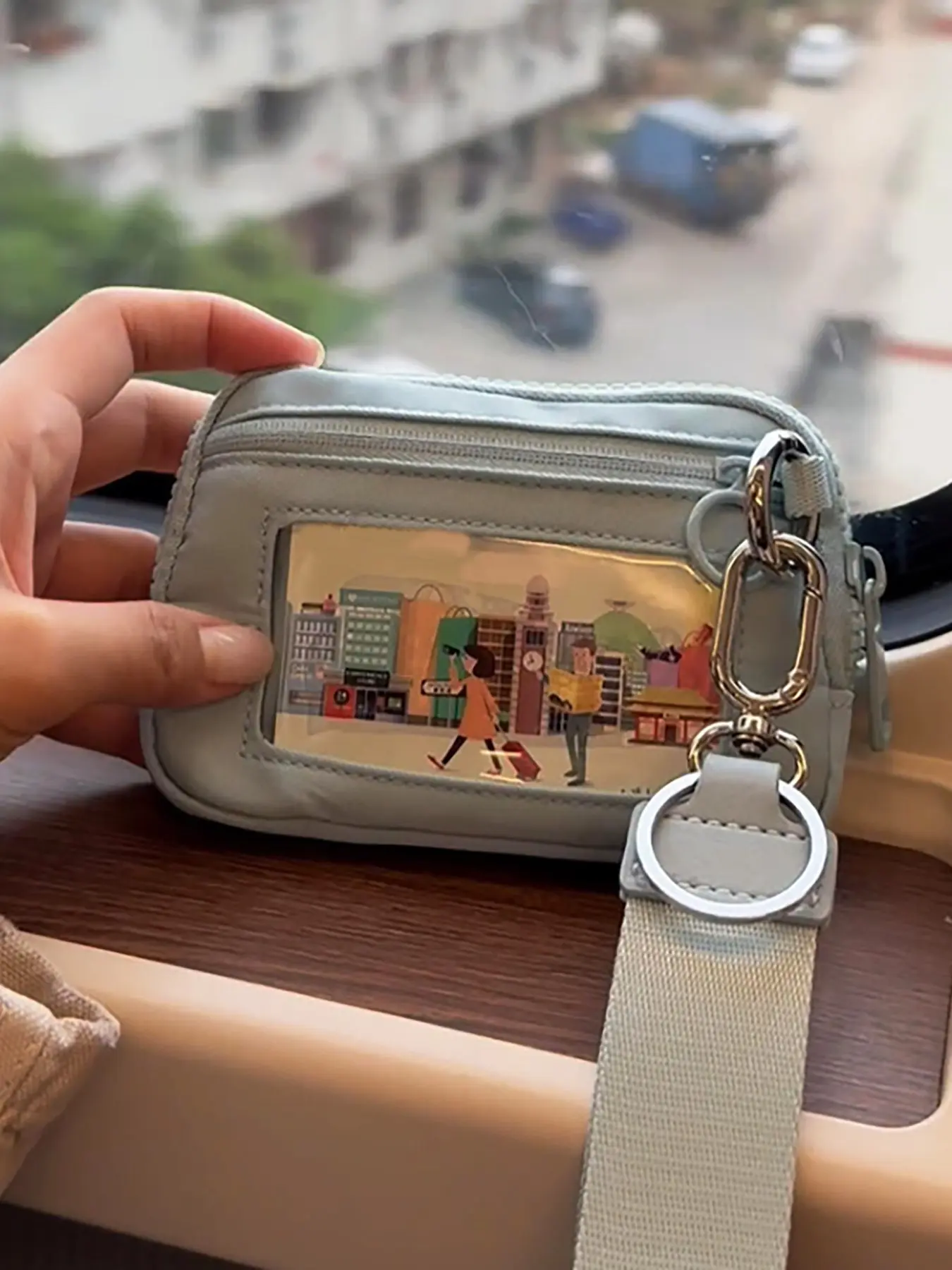 Pure Color Personalized Large Capacity Multi-Functional Small Wallet, Card Holder, Keychain, Coin Purse, Storage Bag, Keychain Wristlet Wallets