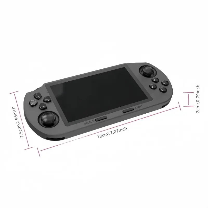 LASTEND SF3000 Portable Retro Handheld Video Game Console - 4.5" IPS Display, 3000mAh Rechargeable Battery, 16GB TF Card Compact Device, Cool Gadgets for Gamers, Gifts for Boyfriends & Adults, Back to School Item