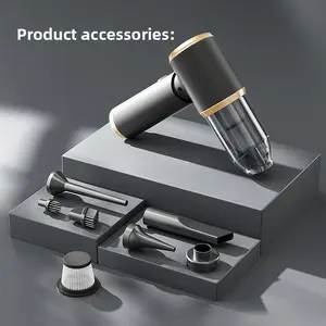 Cordless Handheld Vacuum, Wet & Dry Powerful Suction Car Vacuum, Rechargeable Portable Mini Vacuum for Home Office Pet Hair Cleaning