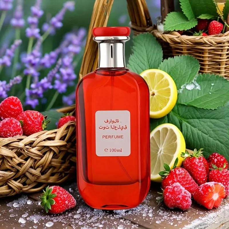Warmkiss Strawberry Amber Raspberry Perfume, 100ML Women's Fragrance, Floral Fruit Scented, Fresh Sweet, Long-Lasting