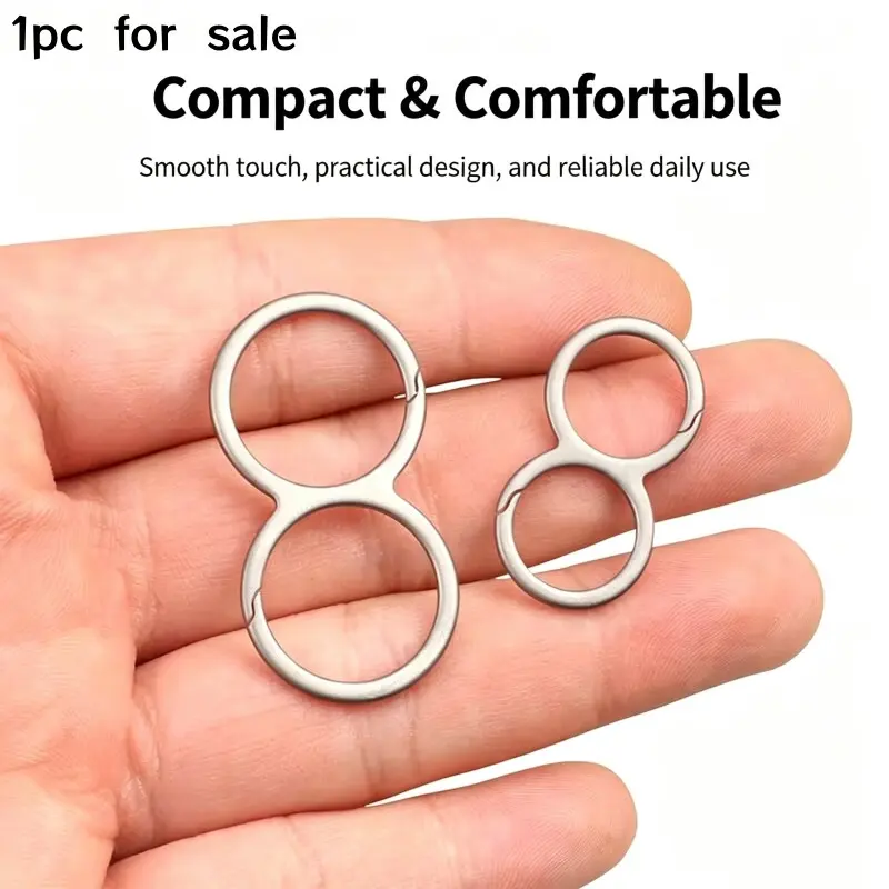 Titanium Alloy Keychain, Multi-Size Key Ring, Tc4 Pure Titanium, Practical Edc Key Loop, Outdoor Backpack Car Key Holder