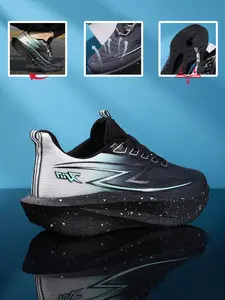 Women Lightweight Breathable Sneakers All Seasons Sporty Running Shoes Non-Slip Height Increasing Athletic Trainers for Men Athletic Shoes
