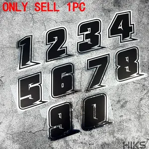 1-piece Arabic numerals 0~9 sticker, silver floral effect self-adhesive sticker; waterproof and sunproof, effectively covers scratches; suitable for car quarter windows, motorcycles, etc.; the best choice for numeral sticker enthusiasts.