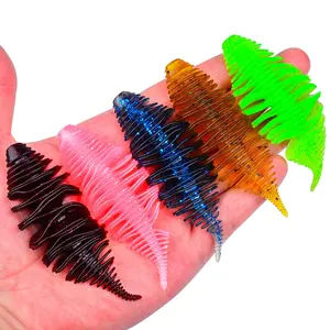 10Pcs Soft Swimbait 2.95" Soft Plastic Worms Fishing Lures Bass Trout Baits Freshwater Saltwater