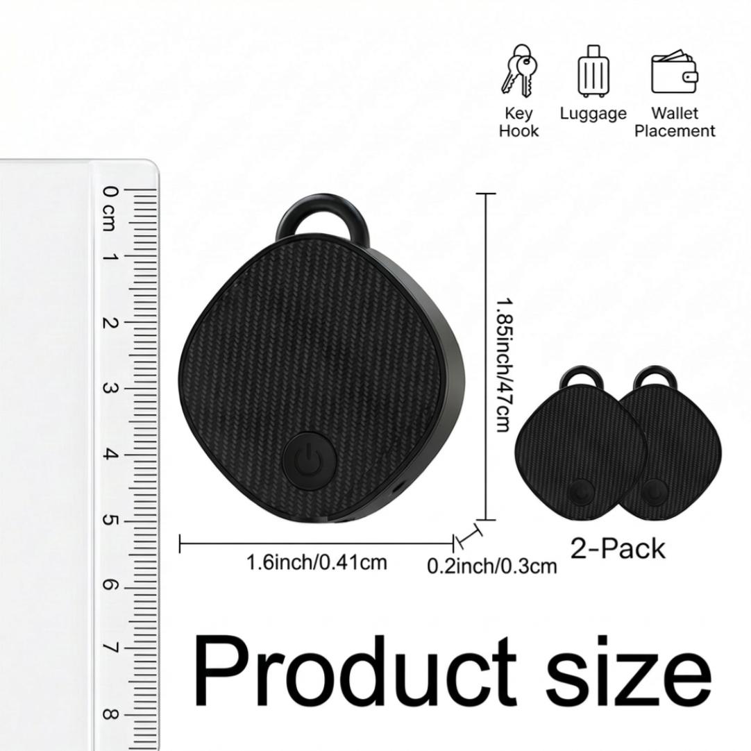 UEGOGO Mini GPS Tracker, Smart Locator, Item Finder — Tracking Device Designed Specifically for Pets (Dogs & Cats), Luggage and Wallets; Compatible with Apple “Find My” (iOS Only); Item Locator