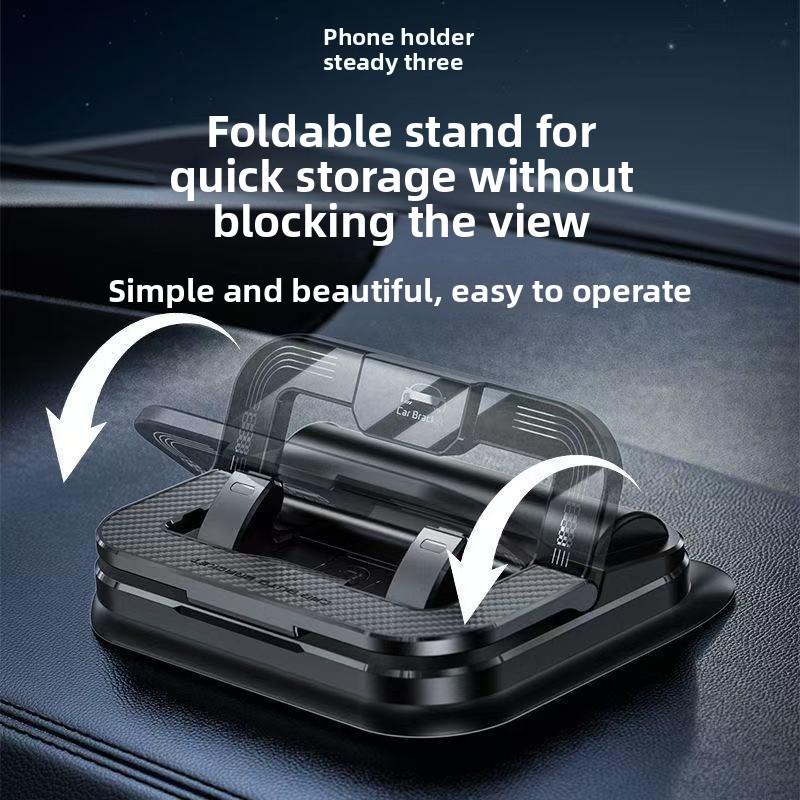 2 in 1 Car Phone Holder & Temporary Parking Card Vehicle Dashboard Mount Stand with Number Display for Easy Navigation and Parking magnetic