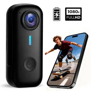 HD 1080P Mini Body Camera with Audio & Video Recording - Small POV Cam with TF Card - Wearable Personal Portable Cameras Recorder DV - Night Version Camcorder for Security Work Records Guard Traveling - Wearable Vlogging Camera Video Camcorders