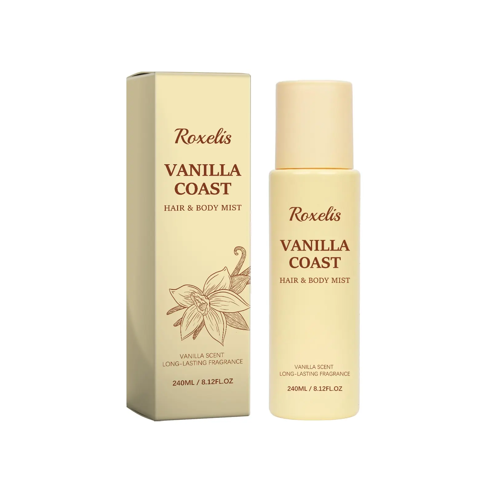 Vanilla Beach Fragrance Spray, Long-Lasting Natural Fresh Scent, Fine Daily Romantic Charm