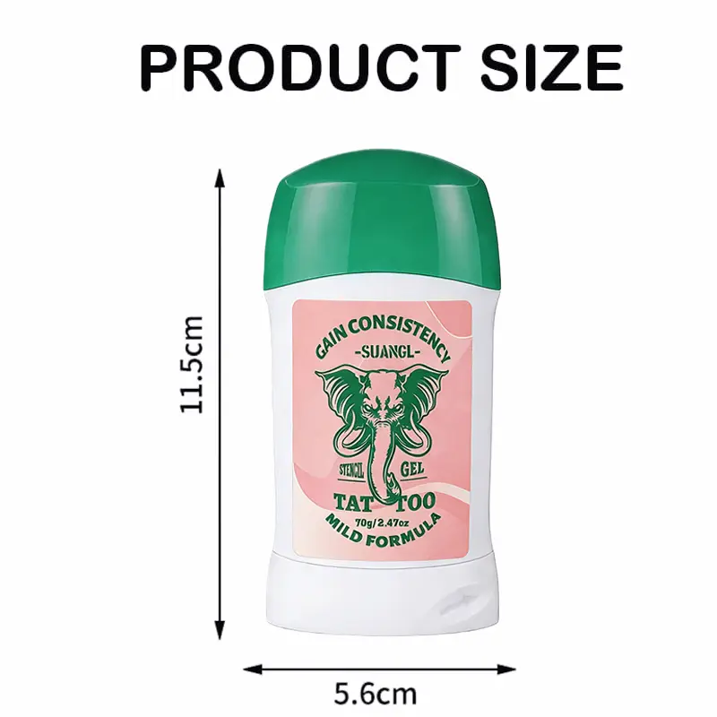 Pink Tattoo Transfer Gel - Cosmetic, Gel Form, Mild, 1/2 Pcs (70g/Bottle), Professional Template Use Paste, Beauty & Personal Care Temporary Tattoo Supplies for Beginners