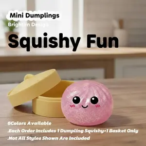 1 piece of a sparkly sequin dumpling plush toy with box, soft stress-relief toy, mystery glitter dumpling, stress-relief modeling clay, not a blind box, choose your favorite color. summerwins, special offer, holiday gift, summer birthday gift