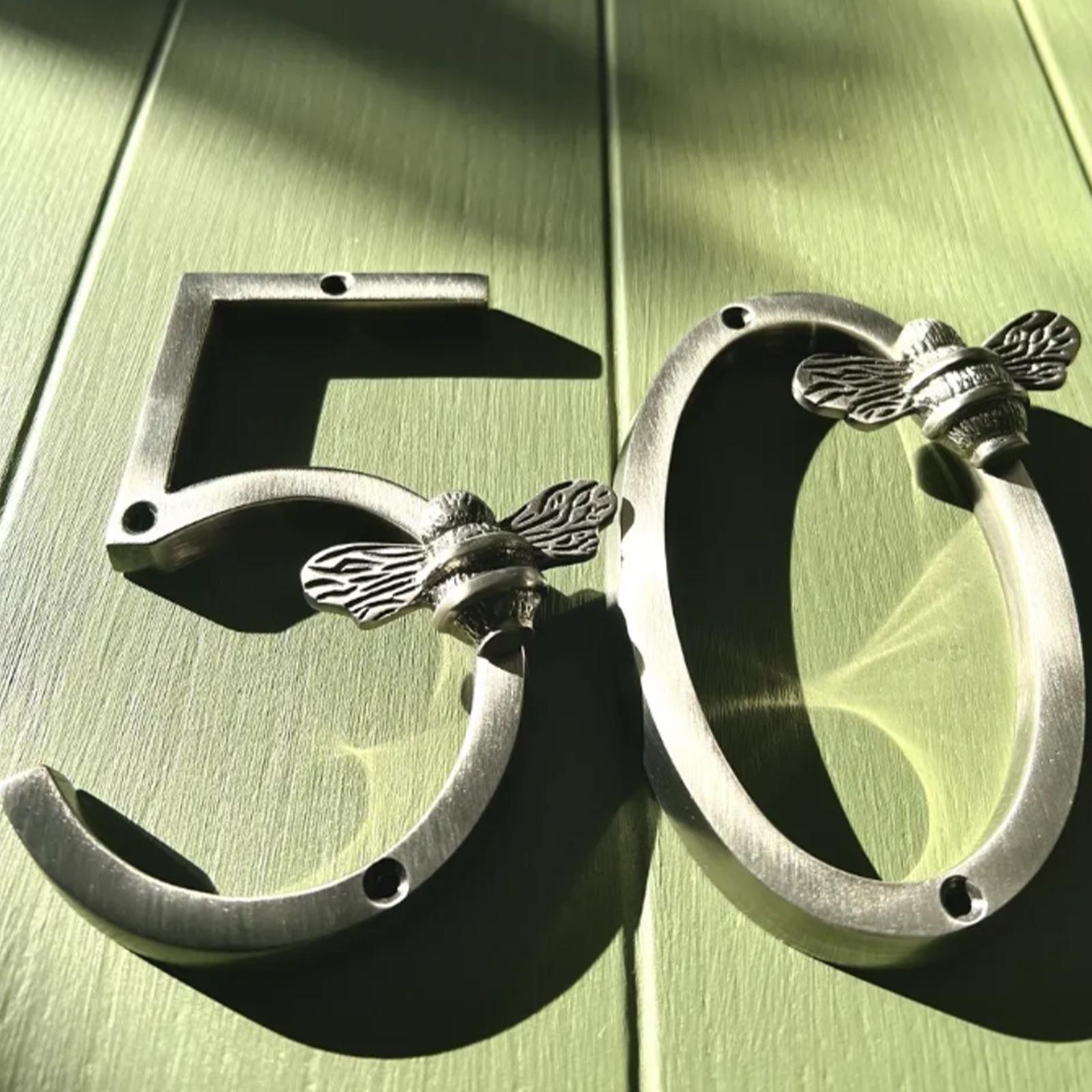 New Bee House Number Sign Brass Bee Door Number Metal Craft