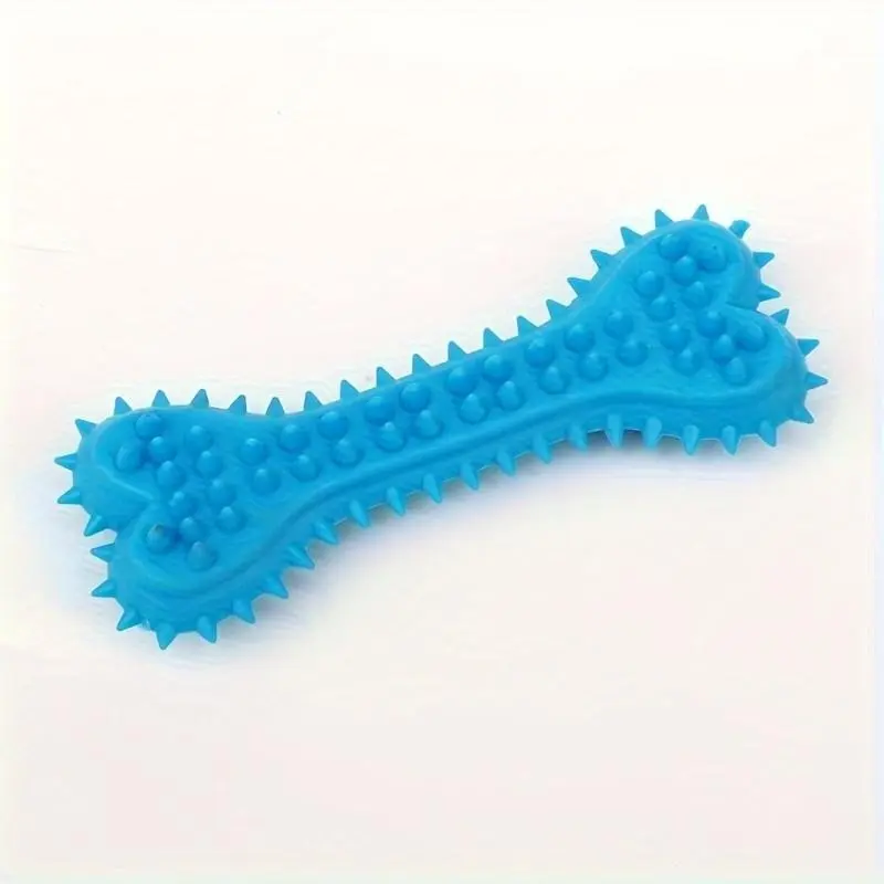 Bone-Shaped Dog - Durable Rubber Toothbrush Stick Puppy Teething Sticks For Teeth Cleaning, & Play