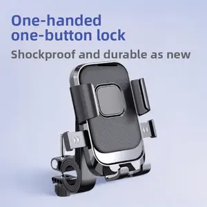 Shockproof Rearview Mirror Smartphone Holder - Universal Mobile Accessory for Electric Vehicles, Motorcycles, Mountain Bikes, Road Bikes for Outdoor Riding, Cellphone Stand