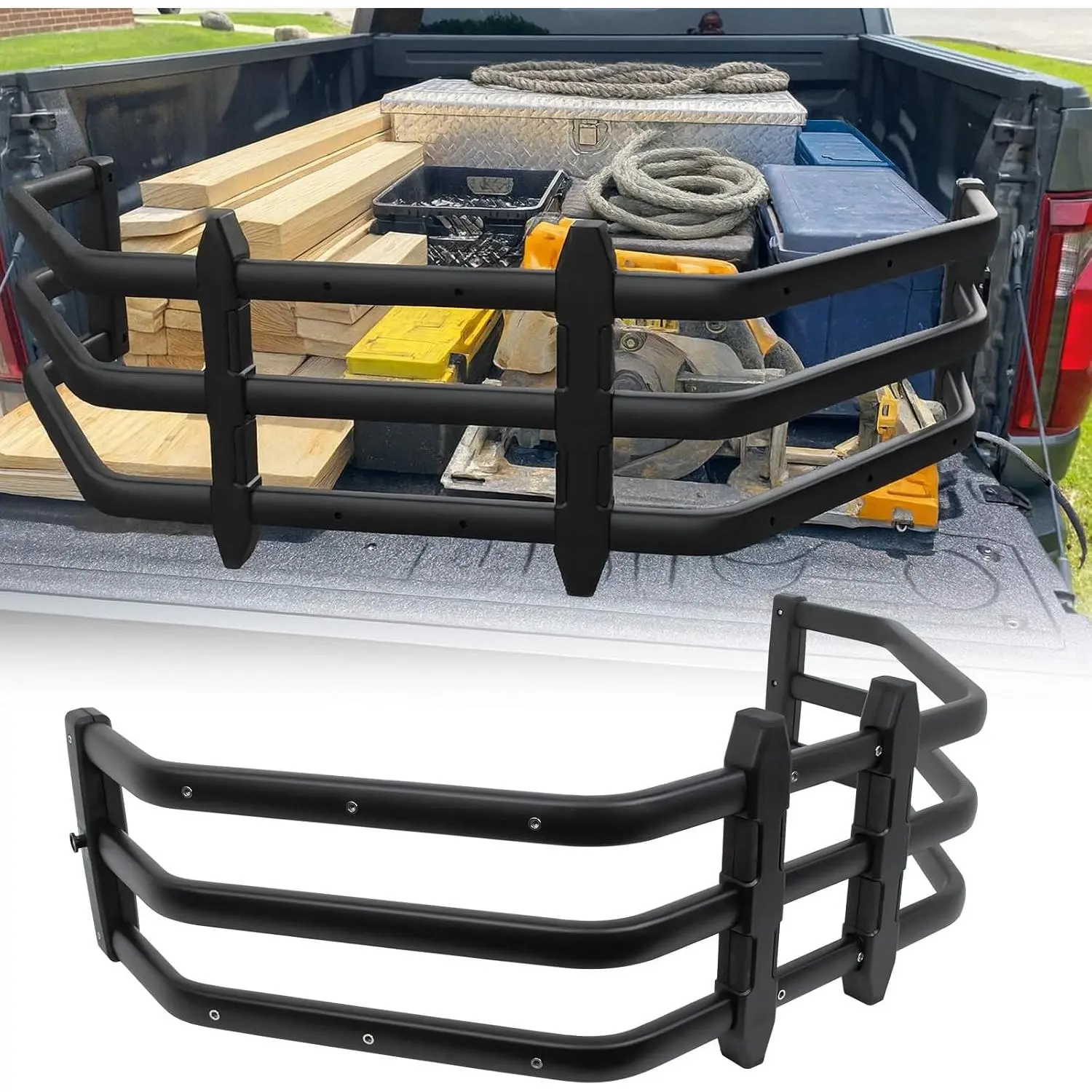 Truck Bed Extender Fit for Ford F-150 F150 2015-2026 & Toyota Tundra 2007-2026 & Ram 1500 2015-2026 & Nissan Titan 2016-2024 Aluminum Tailgate Extender Accessories, Extends Bed