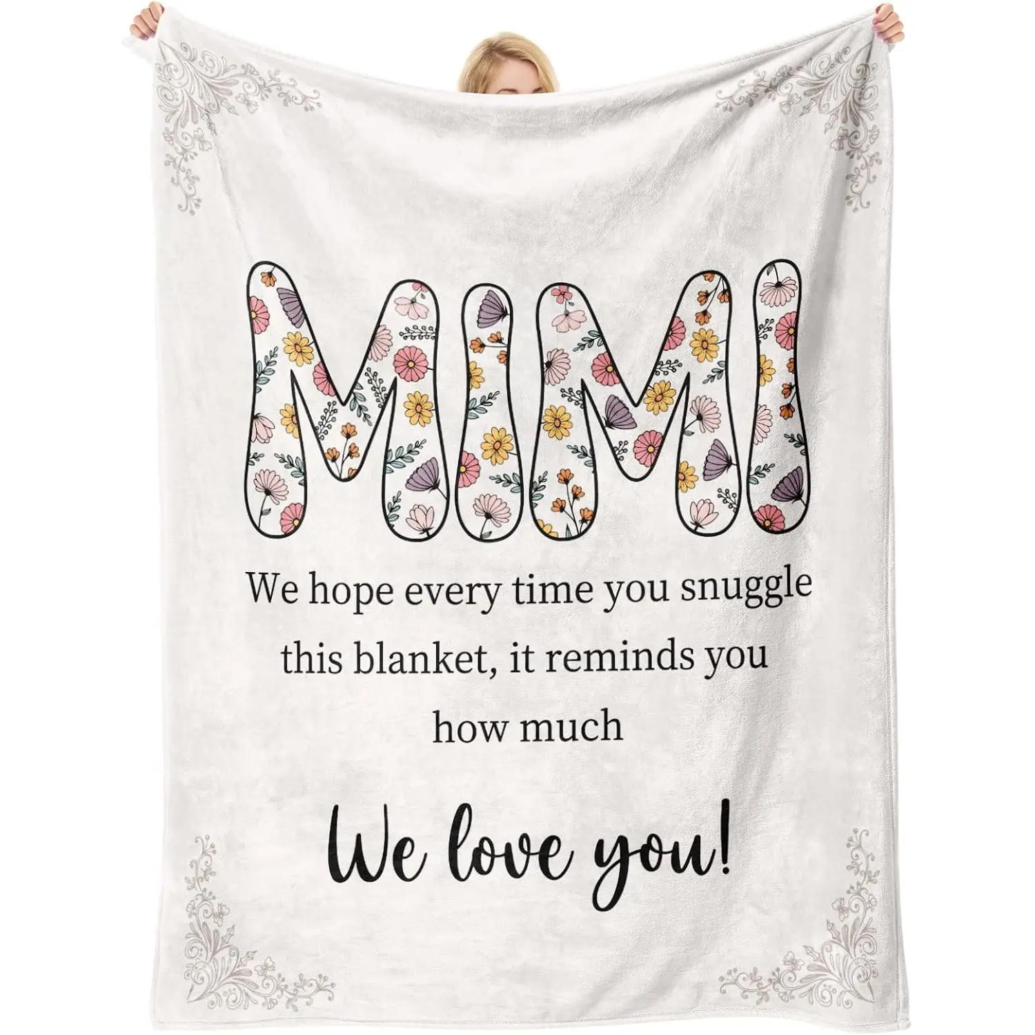 Soft Flannel Blanket Gift for Grandma, Ideal Birthday Present, Retirement Celebration, Grandparents' Day, Comfortable and Cozy