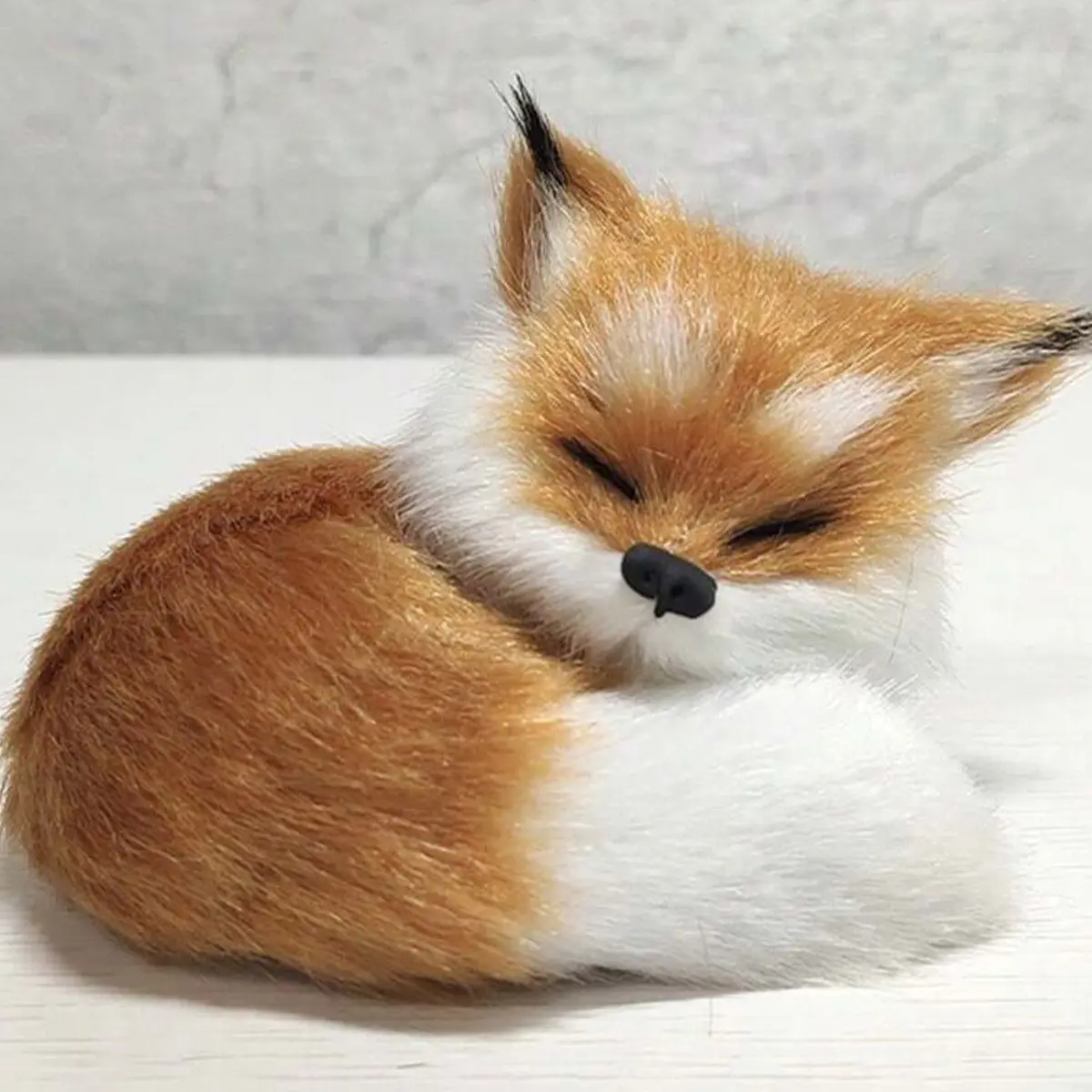 Cute Sleeping Fox Figurine, Decorative Ornament for Car, Car Interior Ornaments, Window Display, Living Room, Bedroom, Bathroom, Ramadan Home Decoration