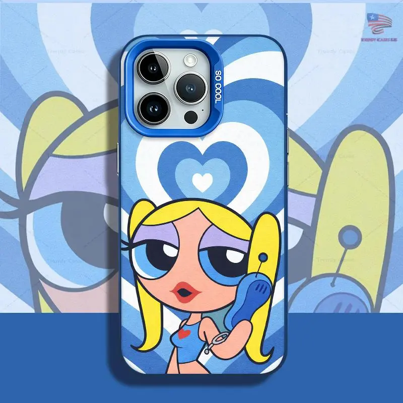 Cartoon girl Phone Case for iPhone 17 AIR 17 PRO 16 PRO 15  PRO MAX  14 PLUS 13 PRO 12 11 PRO XS MAX X XR Samsung Galaxy S25 Ultra S24 S23 S22 Plus  series(anti-drop hard shell) shockproof mobilephone protective cover beautiful