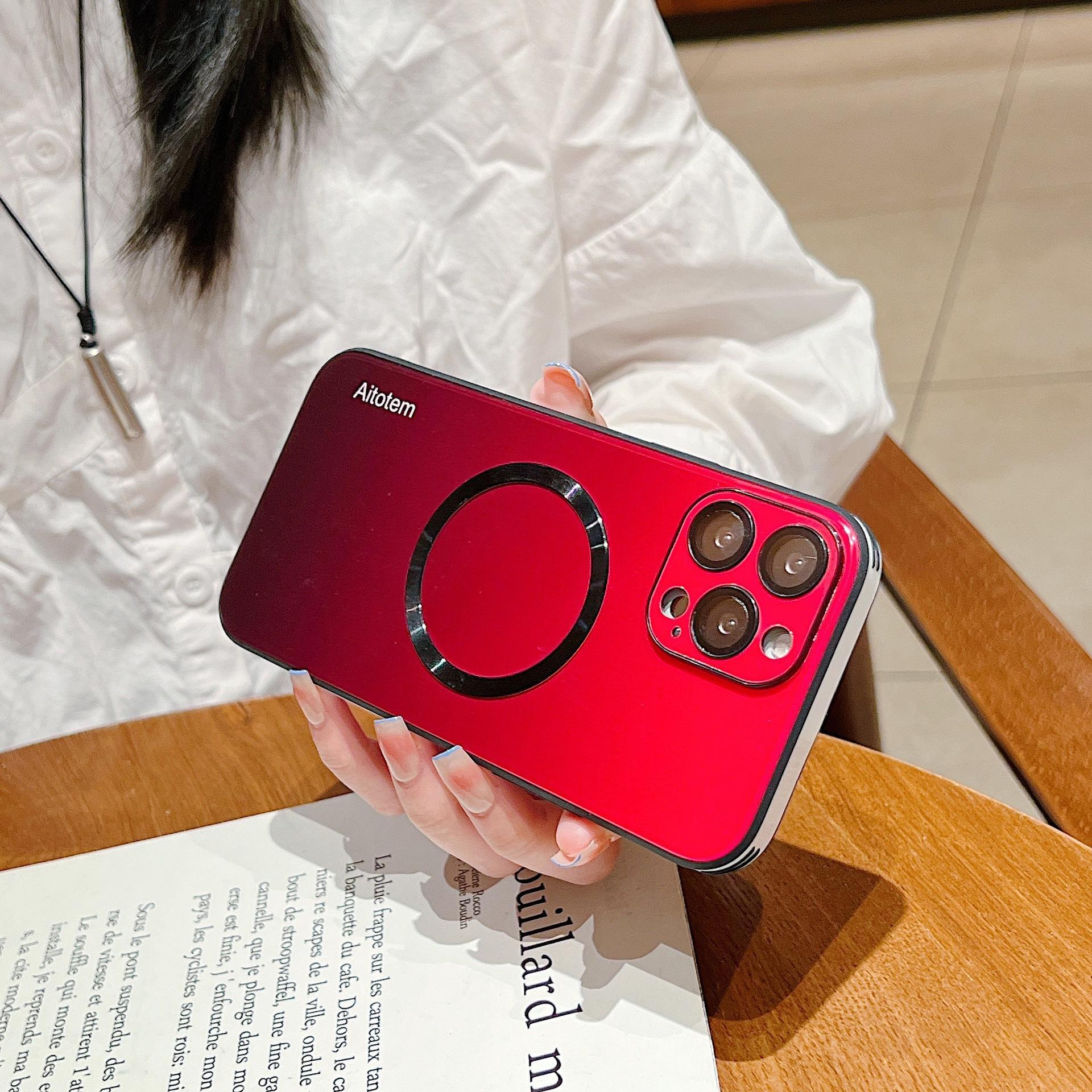 Magnetic Gradient Compatible with iPhone 17 Pro Max Phone Case with Lens Protector New iPhone 16 Full Coverage Hard Case