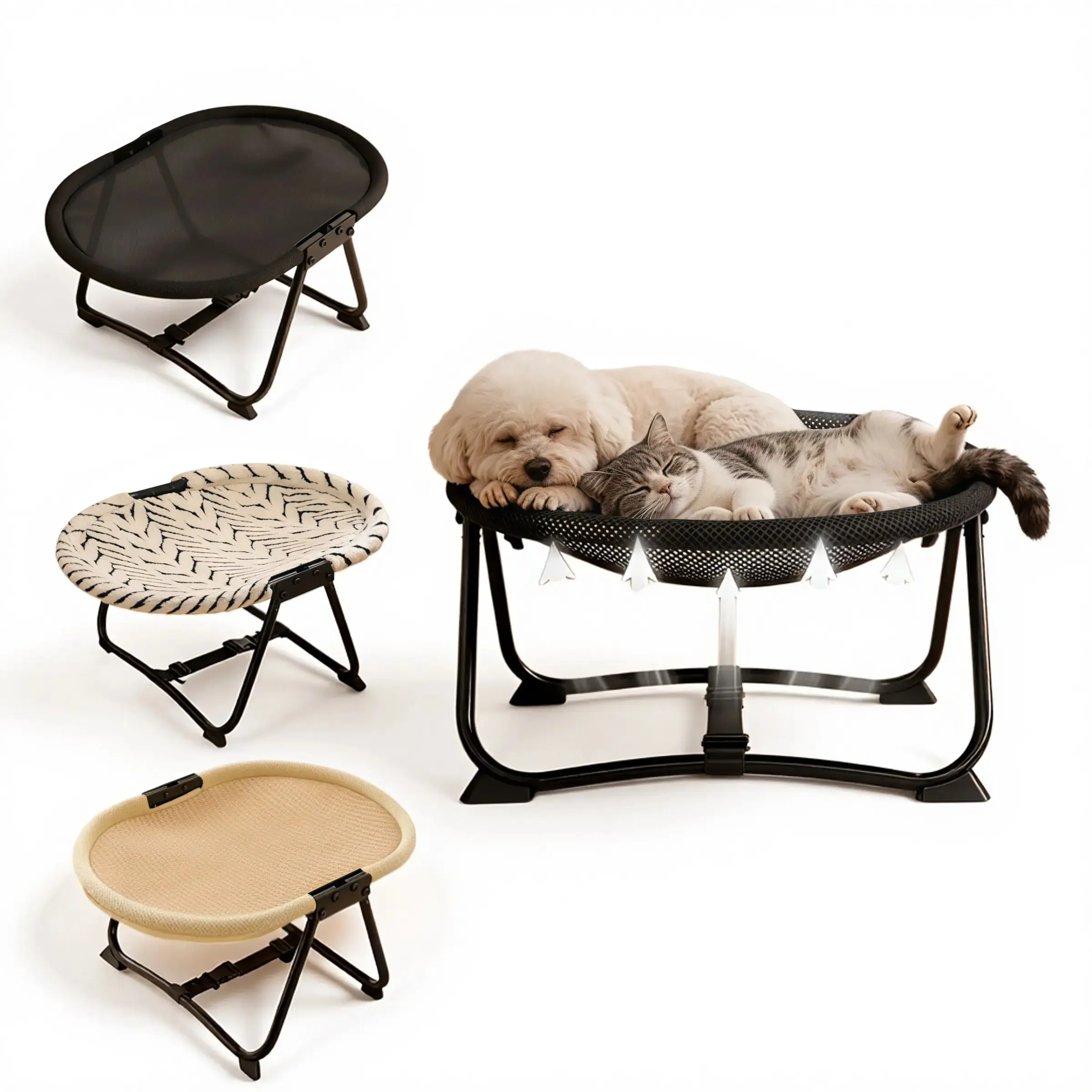 🐾 Keep Pets Cool & Elevated Foldable Pet Cot | Breathable Dog & Cat Bed, Puppy Bed for Indoor/Outdoor Use