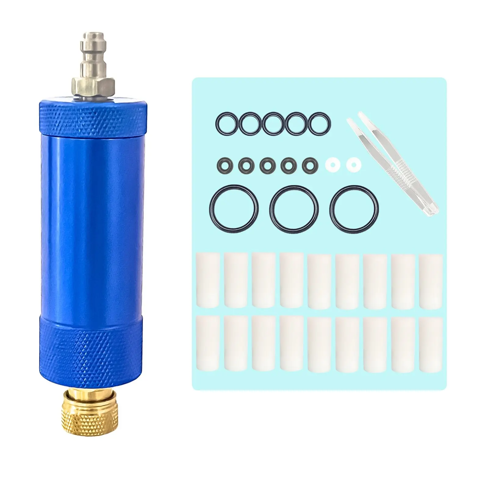 30mpa Oil Water Separator Pcp Manual Pump, 4500 Psi Air Filter, High Pressure Compressor, 8mm Quick Connect Threads