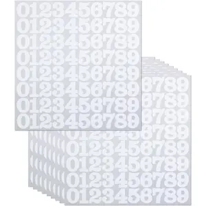 1 Inch Number Stickers for Inventory and Classification,  Label Number Stickers for Organizing, Self Adhesive &  - White