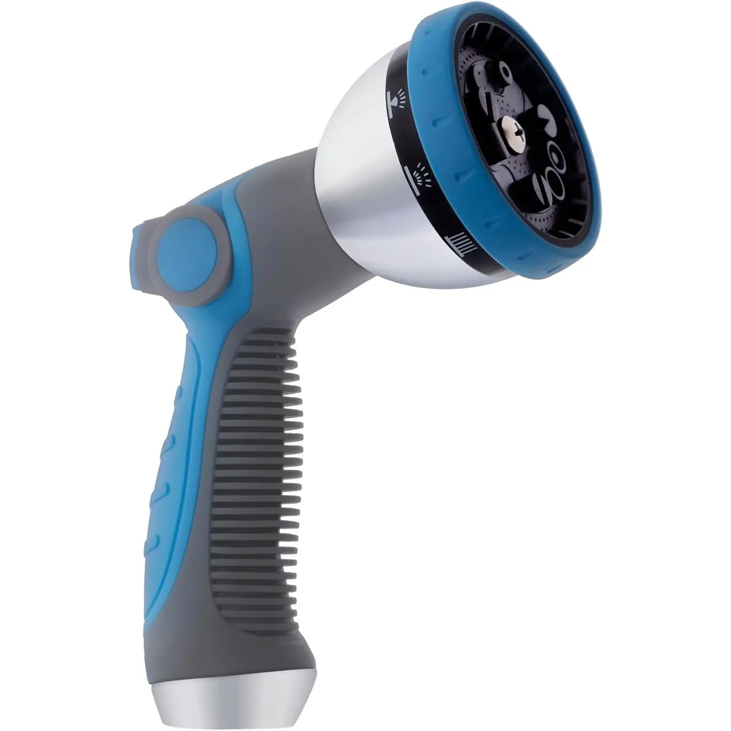 Garden Hose Nozzle Heavy Duty - Features 10  Patterns, THUMB CONTROL  Off Valve Hose Sprayer Nozzle for Easy Water Control - Outdoor Water Hose Nozzle  Attachment
