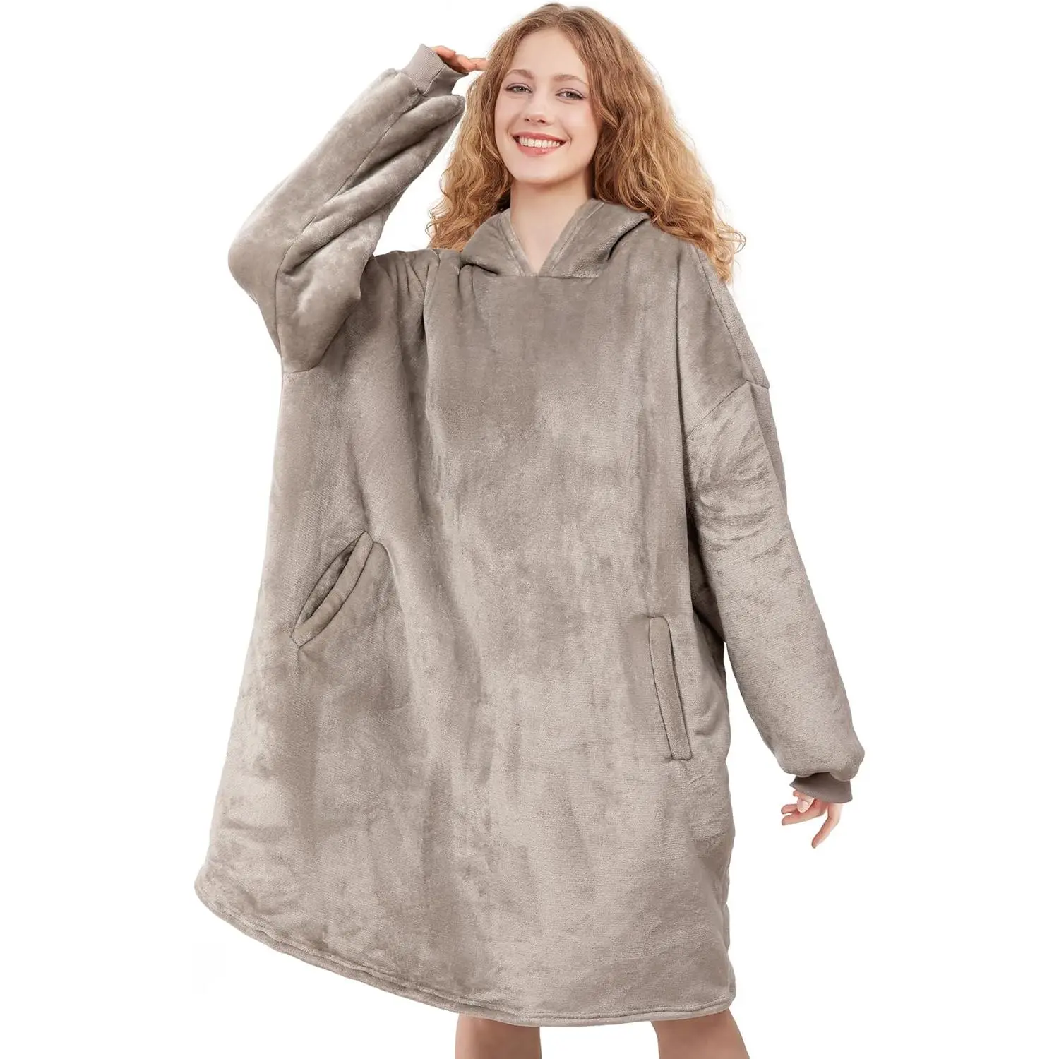 Wearable Blanket Hoodie for Adults & Teens,Oversized Hooded Blanket,Warm Cozy Blanket Sweatshirt as Christmas for Men